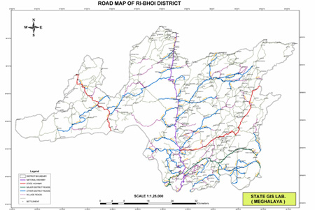Ribhoi District Map